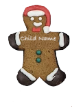 Gingerbread CHILD With Custom Name