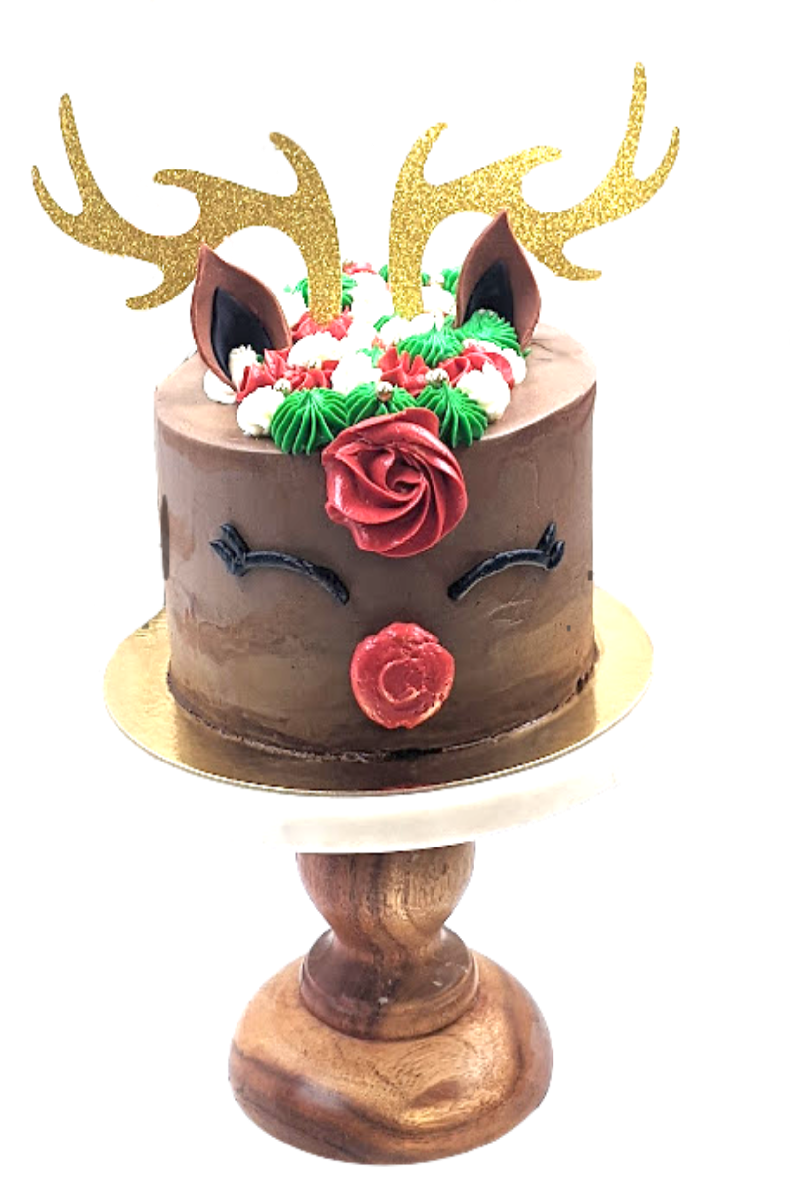 Christmas Theme Cake 6" - Reindeer