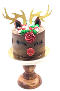 Christmas Theme Cake 6" - Reindeer